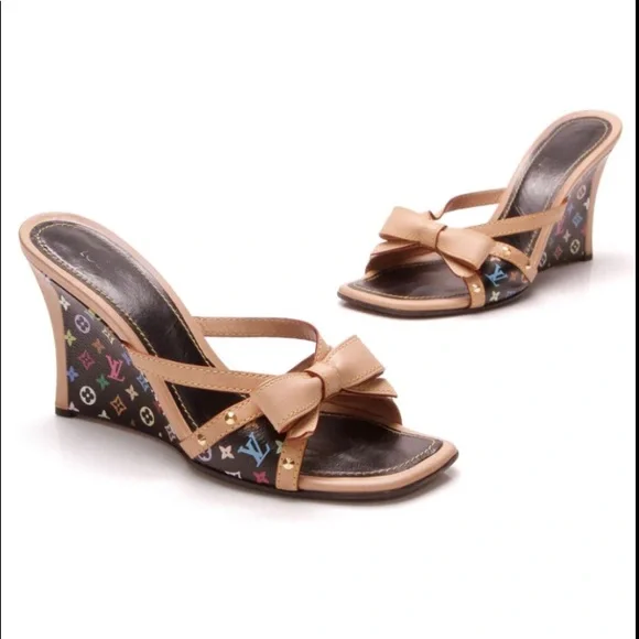 靴 Vintage Louis Vuitton Wedge Sandals s-l400.jpg